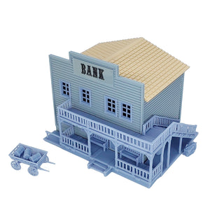 Old West Bank/Office Building HO Scale 1:87