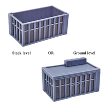 Cargar imagen en el visor de la galería, Modern Commercial Box Building Corner Stackable 1:160 N Scale