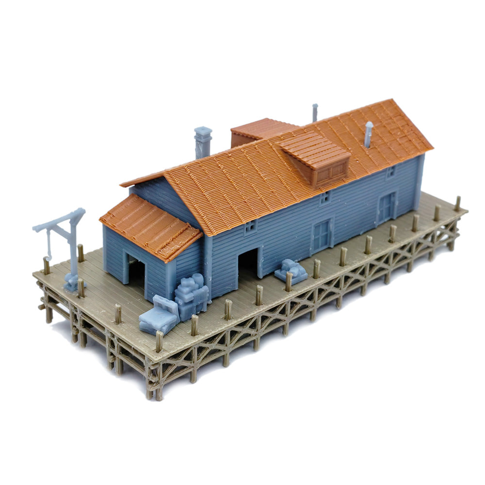 Modern Style Stacked Box Shop 1:220 Z Scale - Outland Models