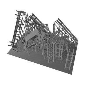 Fire Escape Stairs Set 1:64 S Scale