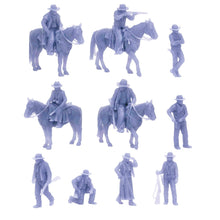 Cargar imagen en el visor de la galería, Old West Cowboy Figure Set 1:87 HO Scale