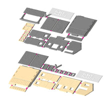 Cargar imagen en el visor de la galería, Old West Shop/House Set A (1-story) 1:64 S Scale