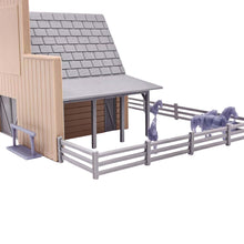 Load image into Gallery viewer, Old West Livery Stable w Horses 1:64 S Scale
