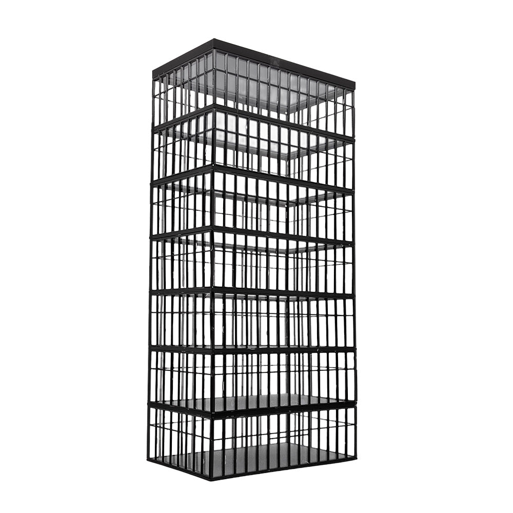 Outland Models Modern 7-story Commercial Building Full Glass 1:87 HO Scale