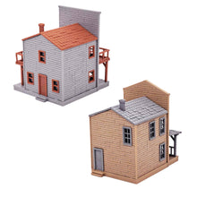 Cargar imagen en el visor de la galería, Old West Shop/House Set (2-story) 1:64 S Scale