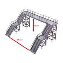 画像をギャラリービューアに読み込む, Overhead Footbridge (2-Stairs/4-Stairs) HO Scale 1:87