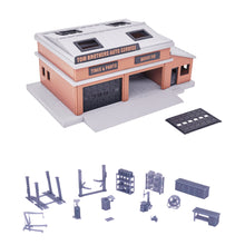 Load image into Gallery viewer, Auto Mechanic Shop &amp; Accessories 1:87 HO Scale
