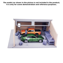 Load image into Gallery viewer, CB103C Two-car Garage Diorama Set 1:64 S Scale