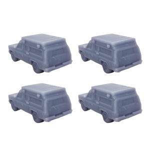 Emergency Medic Ambulance Type III 4 pcs 1:160 N Scale