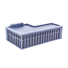 将图片加载到图库查看器，Modern Commercial Box Building L-Shape Stackable 1:220 Z Scale