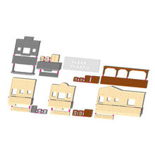 Cargar imagen en el visor de la galería, Old West Shop Background Set (1-story) 1:87 HO Scale