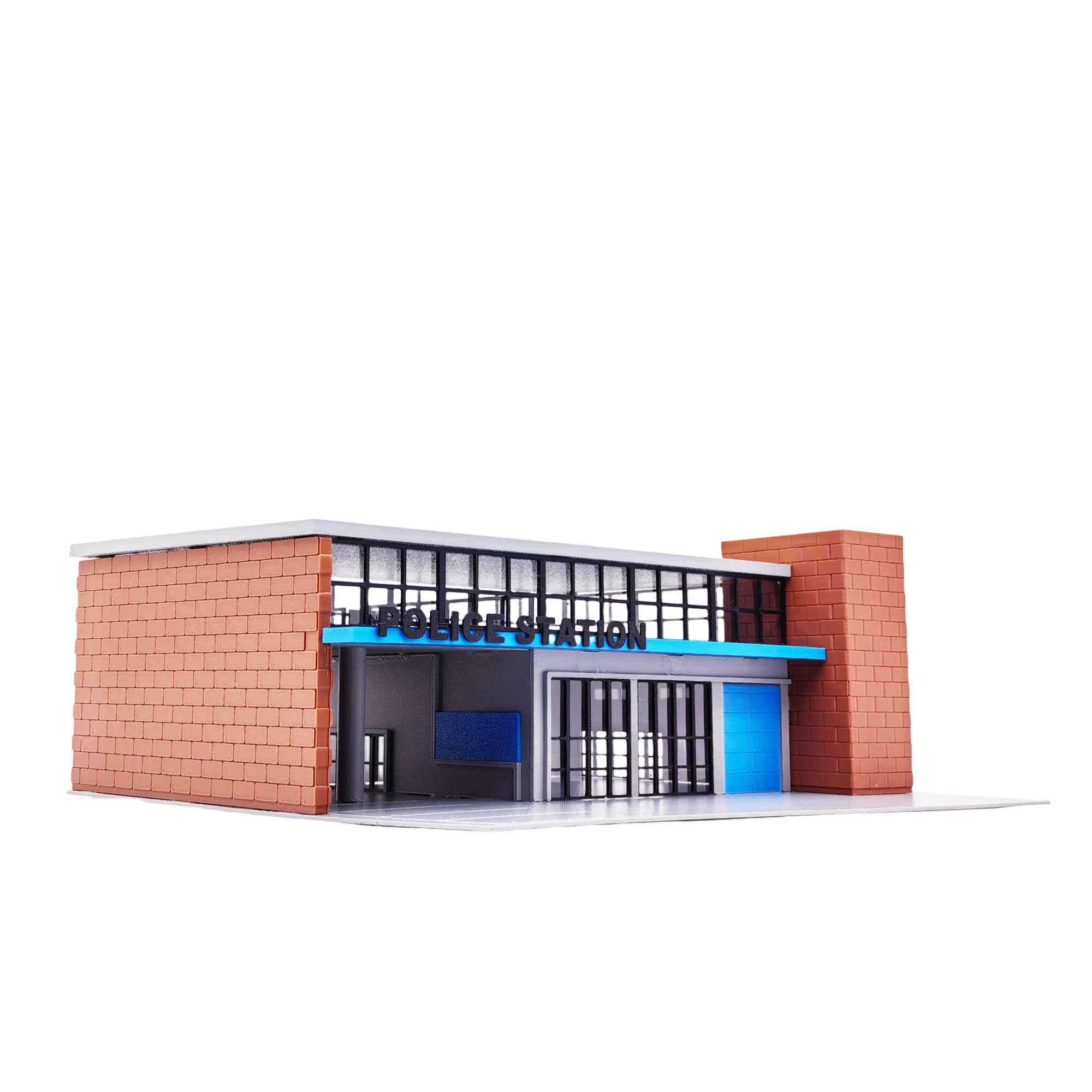 HO Scale (1:87) Unassembled Building Kit - Garage With Opening Door & Fire House