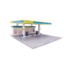 Load image into Gallery viewer, CB101E_V2 Gas/Fuel Station Diorama Set 1:64 S Scale