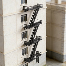 Load image into Gallery viewer, Fire Escape Stairs Set 1:64 S Scale