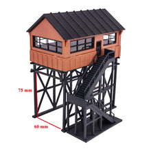 将图片加载到图库查看器，Station Overhead Signal Box / Tower 1:87 HO Scale