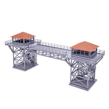 Load image into Gallery viewer, Industrial Twin Watchtower with Bridge 1:64 S Scale