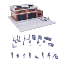 Load image into Gallery viewer, CB101B_V2 Auto Mechanic Shop Diorama Set 1:64 S Scale