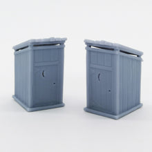 Charger l&#39;image dans la galerie, Western Country Accessory Outhouse 2 pcs 1:87 HO Scale Outland Models Railway Scenery