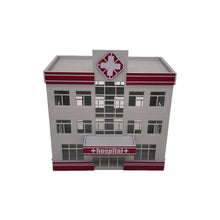 Laden Sie das Bild in den Galerie-Viewer, Outland Models Railway Scenery City Small Hospital/Clinic Building 1:64 S Scale