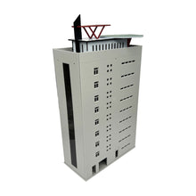 Laden Sie das Bild in den Galerie-Viewer, Outland Models Scenery Tall Office Building w Helicopter Pad 1:160 N Scale