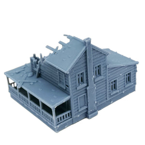 Damaged Country House 1:220 Z Scale