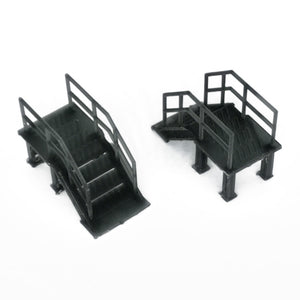 Industrial Stairs 2 pcs 1:87 HO Scale Outland Models Railroad Scenery
