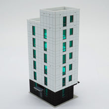 Cargar imagen en el visor de la galería, Colored Modern City Business Building Tall Office N Scale Outland Models Railway