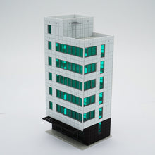 Cargar imagen en el visor de la galería, Colored Modern City Business Building Tall Office N Scale Outland Models Railway