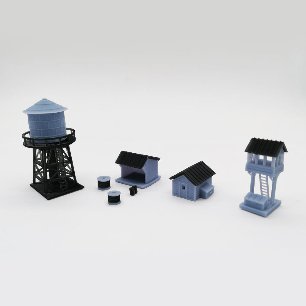 Kit Edificio Industriale Outland Models In Resina Per Plastici Ferroviari Scala Z 1:220 - Foto 3