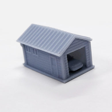 thumbnail image 2 of 20th Century 3-Story Corner Shop Building - Z Scale 1:220 - 3D Printed Model, Gray, USA Made 2 of 6