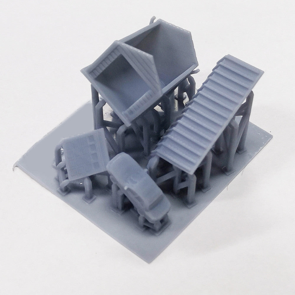 Outland Models Modellauto-Garage Mit 2 Autos Für N-Spur (1:160) – 3D-gedruckt, Lackiert