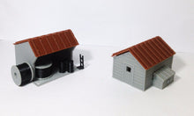 Load image into Gallery viewer, Trackside House Equipment Shed Set HO Scale Outland Models Train Railway Layout