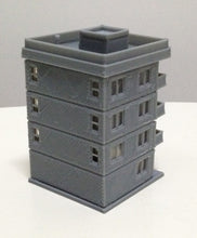 Load image into Gallery viewer, Modern City Building 4-Story Apartment Z Scale 1:220 Outland Models Railway
