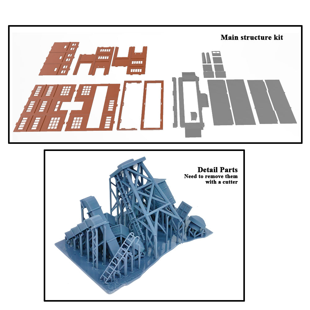 Large Factory with Loading Dock HO Scale 1:87 – Outland Models