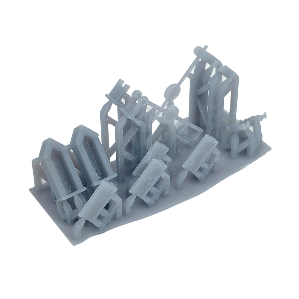 Security Guard Post Set w Figures Z/N/HO/S Scale(Choose your scale ...