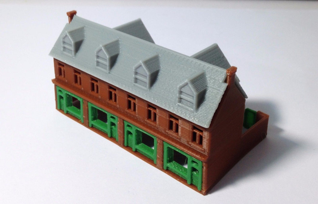 Victorian City Building Shop Row Z Scale Outland Models Train Railway Layout