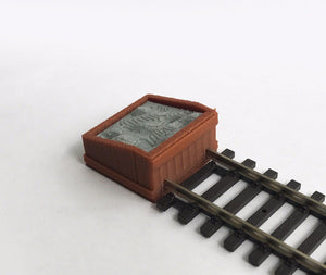 Track Buffer / Stop x2 Wood Style HO Scale 1:87 Outland Models Railway Layout