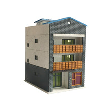 Load image into Gallery viewer, Outland Models Scenery 3-Story Modern City House Grey &amp; White 1:160 N Scale