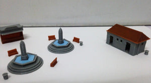 Park & Plaza Accessories Fountain Toilet... N Scale 1:160 Outland Models Railway
