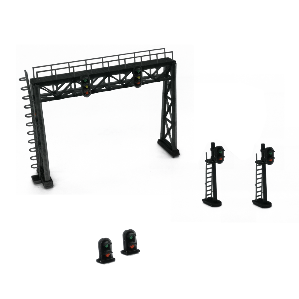 Outland Models Pont De Portique De Signal De Paysage Ferroviaire