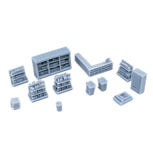 Load image into Gallery viewer, Market/Store Interior Accessories Set 1:160 N Scale