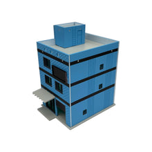 Load image into Gallery viewer, Outland Models Railway Scenery 3-Story Modern City House Blue 1:160 N Scale