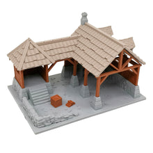 Load image into Gallery viewer, War of Tyrant Series Medieval Blacksmith Shop 28mm Scale