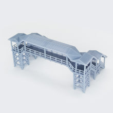 Cargar imagen en el visor de la galería, Overhead Footbridge 1:220 Z Scale Outland Models Railway Scenery