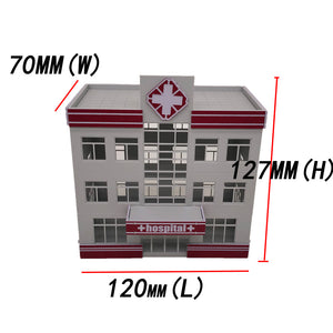 Modern Medical Centre Hospital Building HO Scale