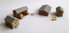 Cargar imagen en el visor de la galería, Country Farm House Shed Cottage Set N Scale Outland Models Train Railway Layout