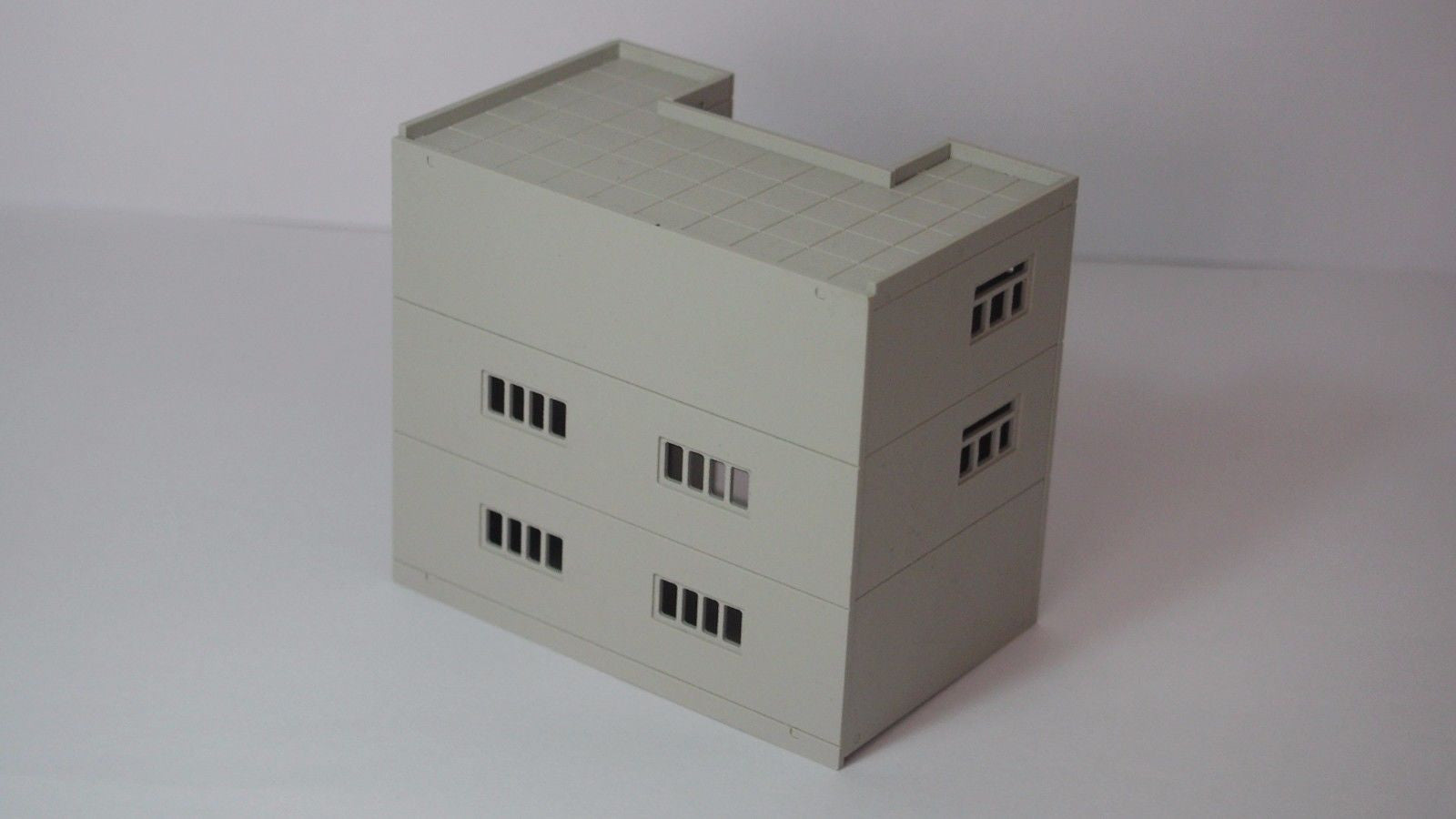 thumbnail image 2 of Outland Models N Gauge (1:160) Modern 3-Story Office / House Building Kit – Unpainted Grey Plastic 2 of 5