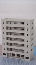 Charger l&#39;image dans la galerie, Modern Building Dormitory / School Grey N Scale 1:160 Outland Models Railway