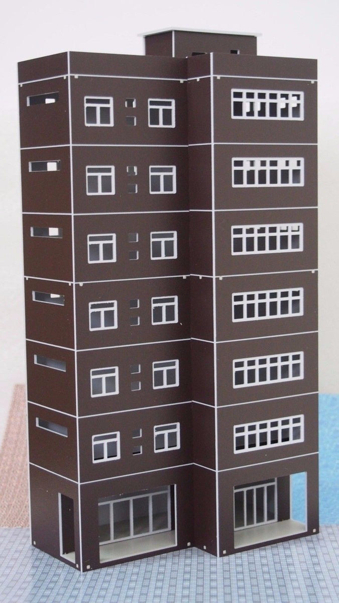 Modern Tall Business Building Office HO OO Scale Outland Models Train - Foto 9