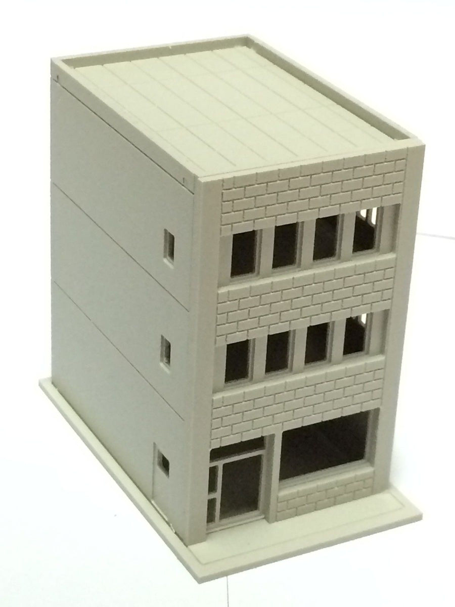 Modern 3-Story Building / Shop A Unpainted N Scale 1:160 Outland Model ...